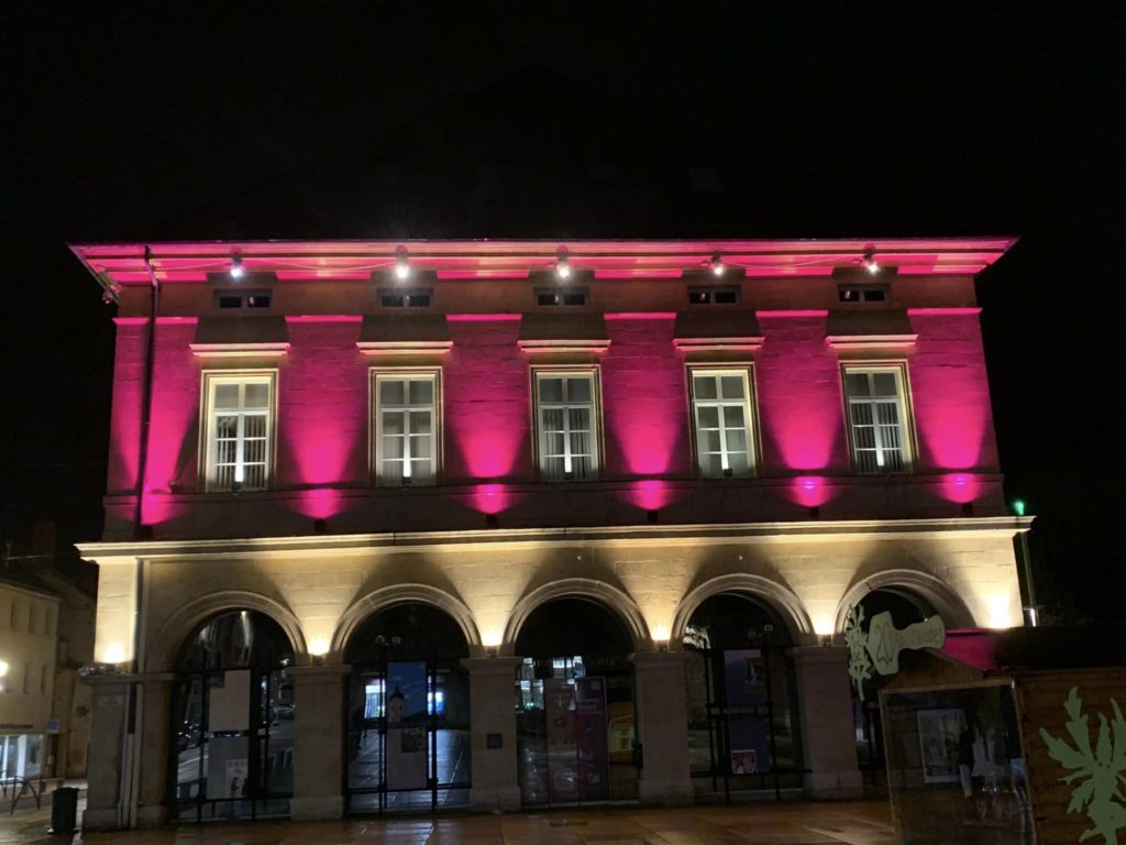 PONTALIER (25) éclairages pour octobre rose